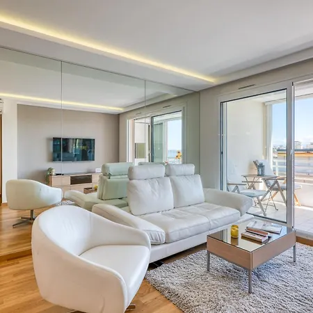 Sea View With Swimming Pool - Happy Appartement Golfe-Juan